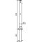 Barrier posts | Steel tube  76 x 2,6 mm | Foldable, with Euro profile cylinder lock | for casting in concretewith ground socket part-no. 470.60approx. 400 mm below ground | hot-dip galvanized | without eyelet